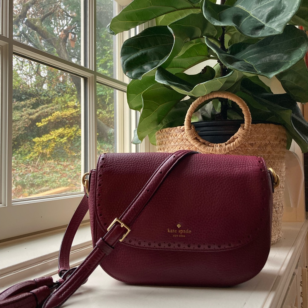 Kate Spade Pebbled Leather Bag, Cherrywood